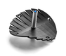 Adi Sidler Anodized Aluminum Waves Chanukah Dreidel - Black