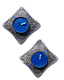 Small Square Red Art Nouveau Travelling Candlesticks - 1 in stock