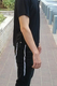 Adult Black T-Shirt with Tzitzit