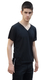 Tzitzit T-Shirt for Men with Kosher Tzitzis, Black - Short Sleeve Cotton Blend