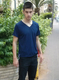 Adult Dark Blue T-Shirt with Tzitzit