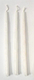 Handmade Dripless Hanukkah Candles - Pure White