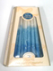 Handcrafted Dripless Decorative Chanukkah Candles - Blue and White