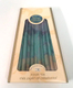 Handmade Dripless Hanukkah Candles - Gold Purple and Turquoise