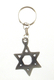 Classic Silver Star of David Keychain - Pewter