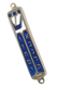 Small Blue Metal Mezuzah Case, Star of David and Crown - Gold or Silver Plate