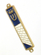 Small Mezuzah Case, Crown and Kotel Western Wall Design - Gold or Silver Frame
