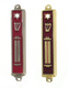 Small Metal and Enamel Mezuzah Case - Star of David and Torah Scroll