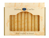 Decorative Handmade Galilee Shabbat Candles - Gold and Cream with Streaks