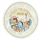 Satin Matzah Cover - Jerusalem Tower of David Design