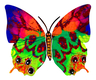 David Gerstein Double Sided Steel Wall Sculpture - Hava Butterfly