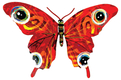 David Gerstein Double Sided Steel Wall Sculpture - Vered Butterfly