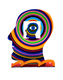 David Gerstein Free Standing Double Sided Head Sculpture - Head within a Head