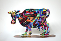 David Gerstein Free Standing Steel Double Sided Sculpture - Hulda Cow