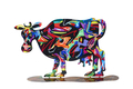 David Gerstein Free Standing Steel Double Sided Sculpture - Hulda Cow