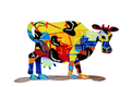 David Gerstein Free Standing Steel Double Sided Sculpture - Hulda Cow