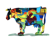 David Gerstein Free Standing Double Sided Steel Sculpture - Dora Cow