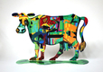 David Gerstein Free Standing Double Sided Steel Sculpture - Medina Cow