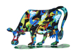 David Gerstein Free Standing Double Sided Steel Sculpture - Lola Cow