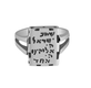 Silver Ring with Personalized Hand Engraving