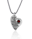 Woman of Valor Silver Heart Pendant by Golan Studio