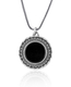 Silver Ana Bekoach Onyx Pendant by Golan Studio