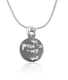 Silver Round Chai Pendant by Golan Studio