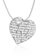 Silver English-Hebrew I Love You Pendant by Golan Studio