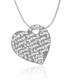 Silver English-Hebrew I Love You Pendant by Golan Studio