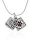 Silver Travelers Prayer Star of David Pendant by Golan Studio