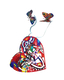 David Gerstein Free Standing Double Sided Heart Sculpture - Open Heart