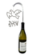Shraga Landesman Silver Wine Bottle Stopper - Shabbat Shalom Dove