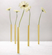 Golden Aluminum Magnetic Vase