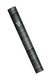 Aluminum Semi-Rounded Silver Mezuzah Case - Metallic Gray and Black Stripes