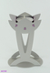 Shraga Landesman Flower Shaped Raised Candle Holders - Silver and Violet