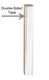 Aluminum Weather-proof Classic Mezuzah Case - Silver Matte