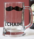 Barbara Shaw Beer Pint Glass - Le'Chaim in Hebrew 1 in stock