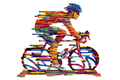 David Gerstein Free Standing Double Sided Bicycle Sculpture - Champion