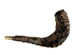 Leather-bound Ram's Horn Shofar - Star of David