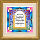 Dvora Black Aaronic Blessing Hand-Finished Print Jerusalem Theme