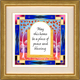 Dvora Black Home Blessing Hand-Finished Print Jerusalem Theme Hebrew or English