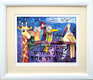 Dvora Black Shema Yisrael Hand-Finished Print Good Night Blessing - Animals