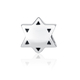 Sterling Silver Star of David Breastplate Charm