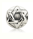 Classic Round Silver Star of David Charm