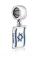 Sterling Silver Flag of Israel Charm