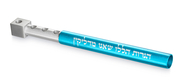 Adi Sidler Anodized Aluminum Travel Hanukkah Menorah - Turquoise and Silver