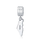 Sterling Silver Israel Map Charm