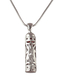 AJDesign Rhodium Mezuzah Style Necklace