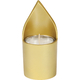 Yair Emanuel Metal Yahrzeit Memorial Candle Holder - Flame Shaped