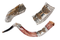 Seven Branch Menorah Sterling Silver Yemenite Shofar